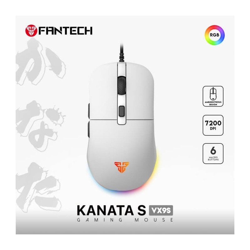 FANTECH VX9S KANATA RGB GAMING MOUSE (WHITE) FANTECH VX9S KANATA RGB GAMING MOUSE (WHITE)