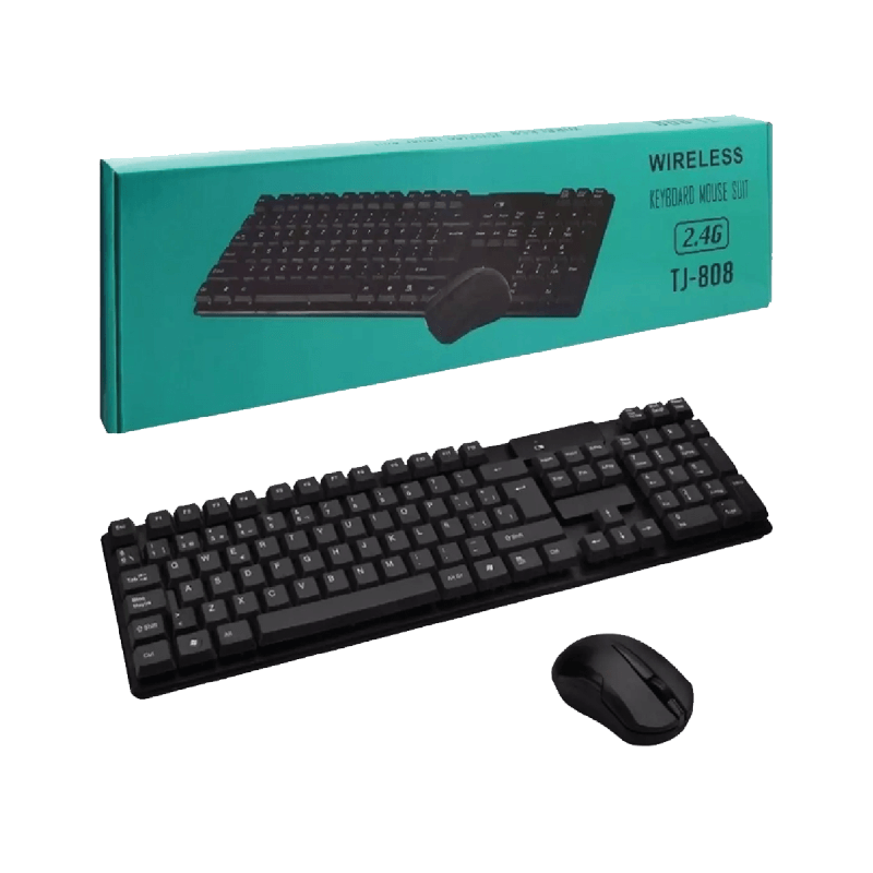 Board-x Keyboard Mouse Combo TJ-808 EN/AR Wireless Black
